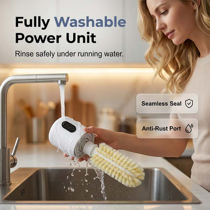 Electric Rotary Cup Brush with Suction Base