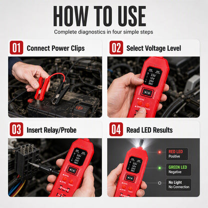 🔧LIMITED-TIME 50% OFF! ⏰ Automotive Circuit Tester with Digital Display