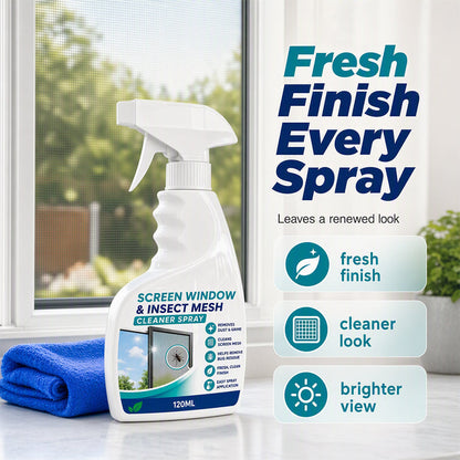🪟 Window Screen & Mesh Cleaner Spray for a Clearer-Looking View