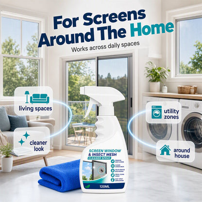 🪟 Window Screen & Mesh Cleaner Spray for a Clearer-Looking View