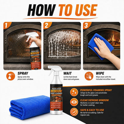 Pizza Oven Window Soot Cleaner Spray