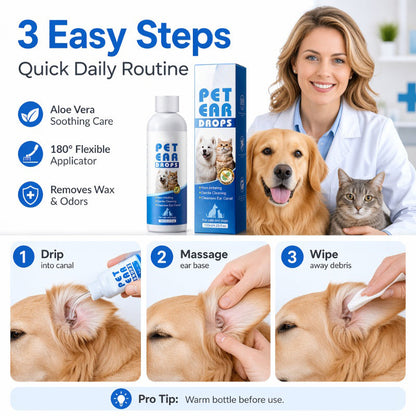 Gentle Pet Ear Cleaner Drops