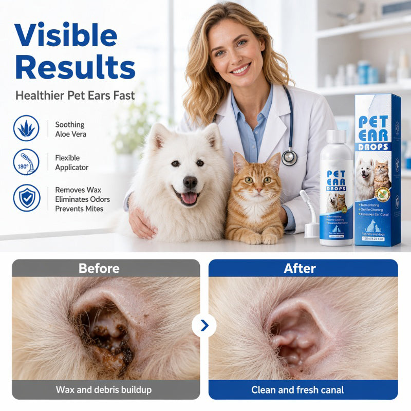 Gentle Pet Ear Cleaner Drops
