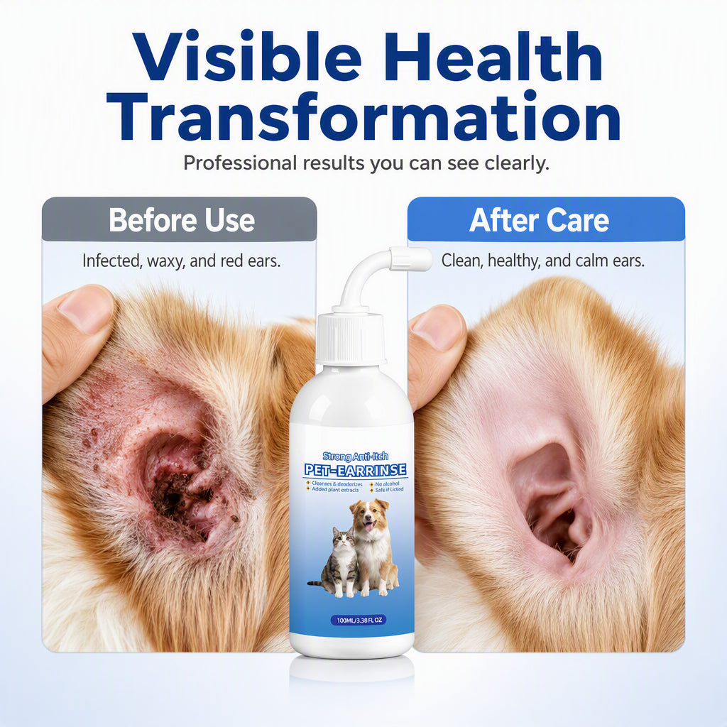 ⏳Limited-time 50% off⏰Pet Ear Cleaner for Dogs & Cats🐶🐱👂🪄