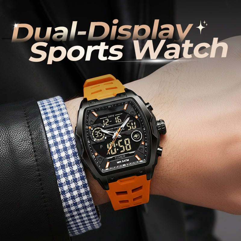 ⏳Time-Limited Special⏰Men's Dual Display Sports Watch – Analog-Digital Watch with Luminous Dial