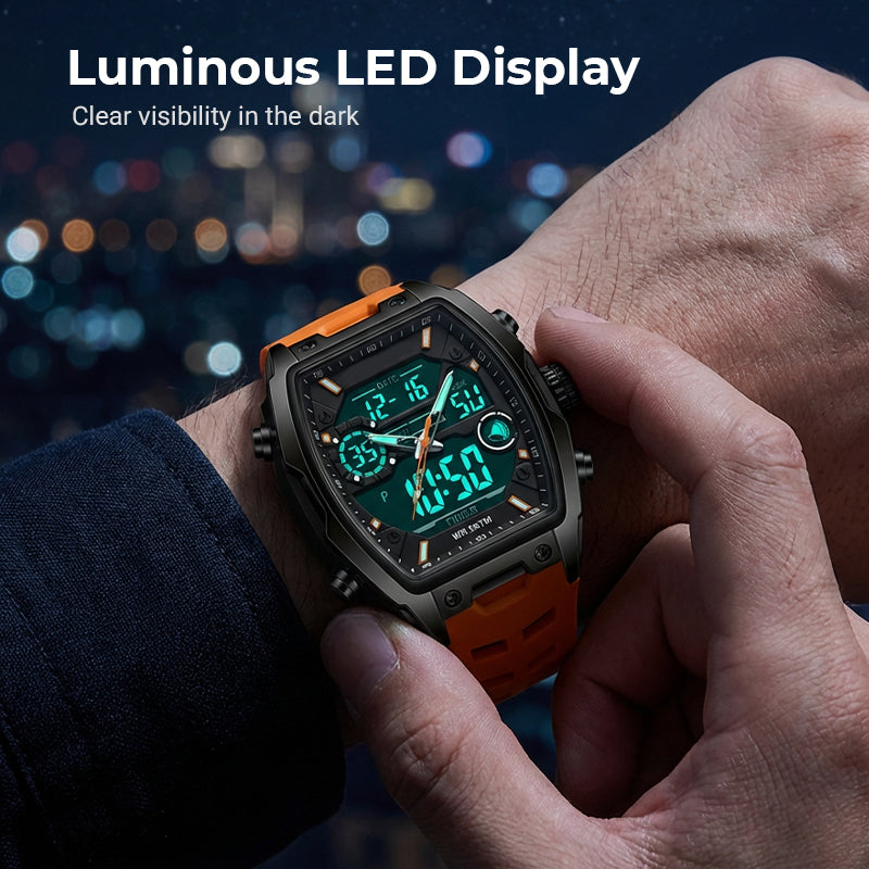 ⏳Time-Limited Special⏰Men's Dual Display Sports Watch – Analog-Digital Watch with Luminous Dial