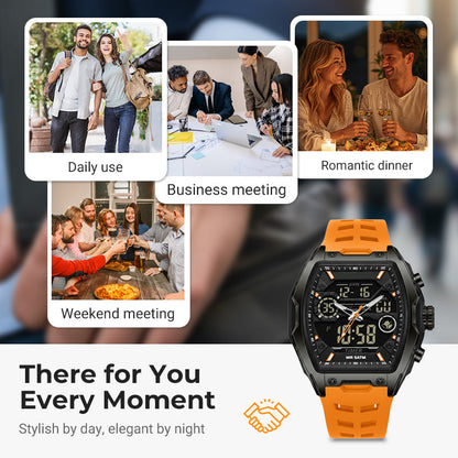 ⏳Time-Limited Special⏰Men's Dual Display Sports Watch – Analog-Digital Watch with Luminous Dial