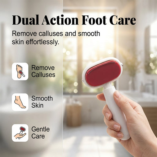 Double-Sided Foot Scraper For Callus Removal - 🎁 With Free Replacement Head