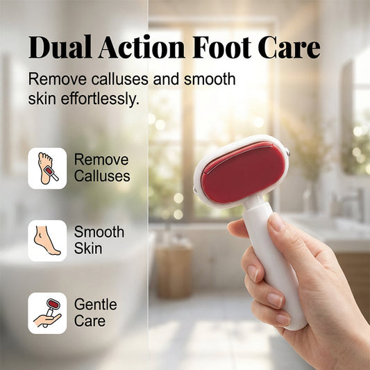 Double-Sided Foot Scraper For Callus Removal - 🎁 With Free Replacement Head