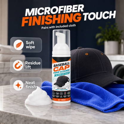 🧢 No-Rinse Baseball Cap Foam Cleaner