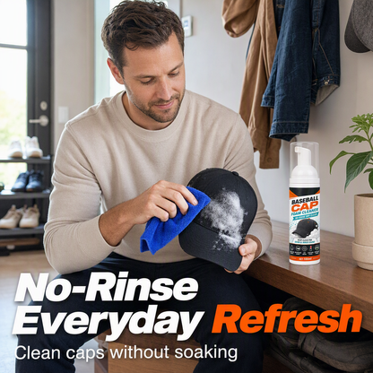 🧢 No-Rinse Baseball Cap Foam Cleaner