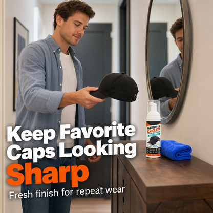 🧢 No-Rinse Baseball Cap Foam Cleaner