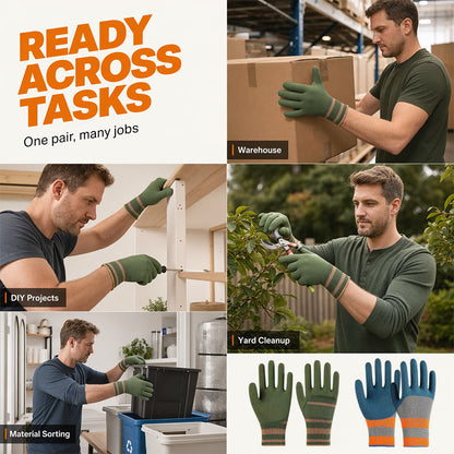 🧤 LIMITED-TIME 50% OFF 💪 Rubber-Coated Work Gloves — Anti-Slip, Breathable, Long-Lasting