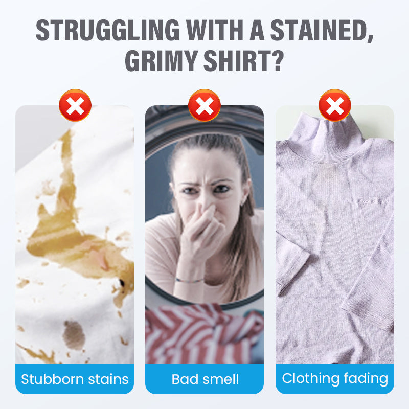 👕 MULTI-PURPOSE LAUNDRY PASTE，Lift Trapped Dirt and Bring Back a Cleaner Look