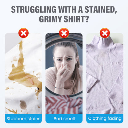 👕 MULTI-PURPOSE LAUNDRY PASTE，Lift Trapped Dirt and Bring Back a Cleaner Look