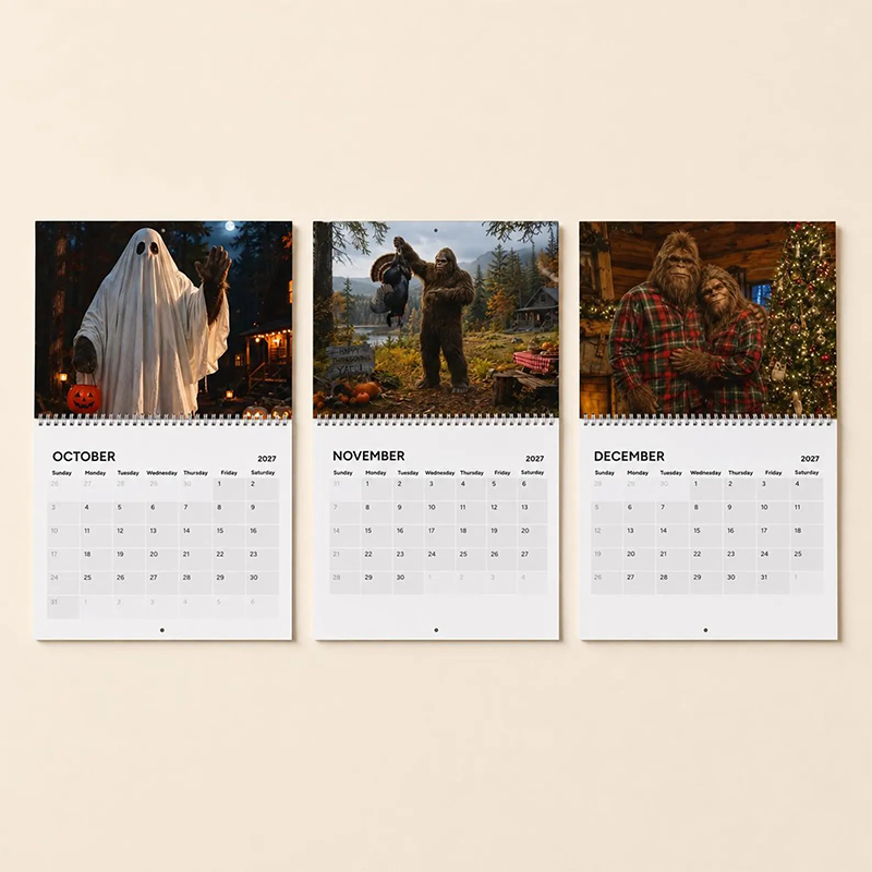 🌲😄 Funny Woodland 2027 Wall Calendar – 12 Months of Playful Forest Art