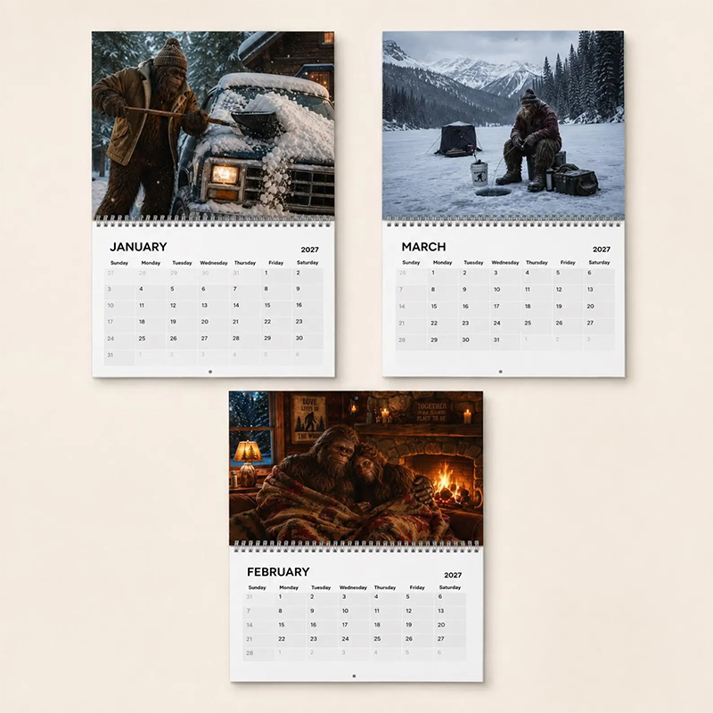🌲😄 Funny Woodland 2027 Wall Calendar – 12 Months of Playful Forest Art