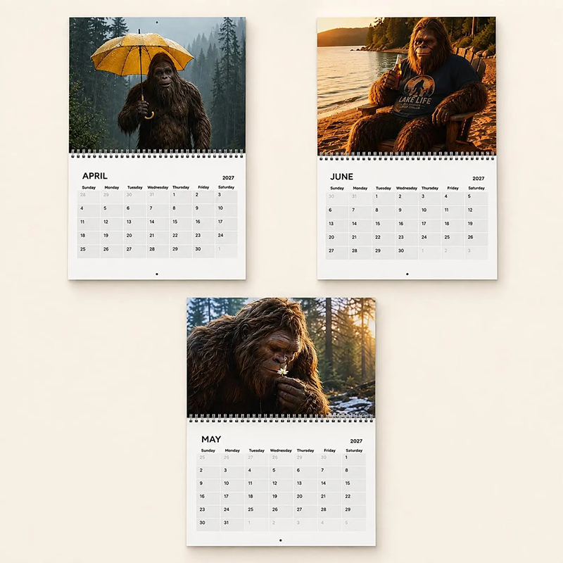 🌲😄 Funny Woodland 2027 Wall Calendar – 12 Months of Playful Forest Art