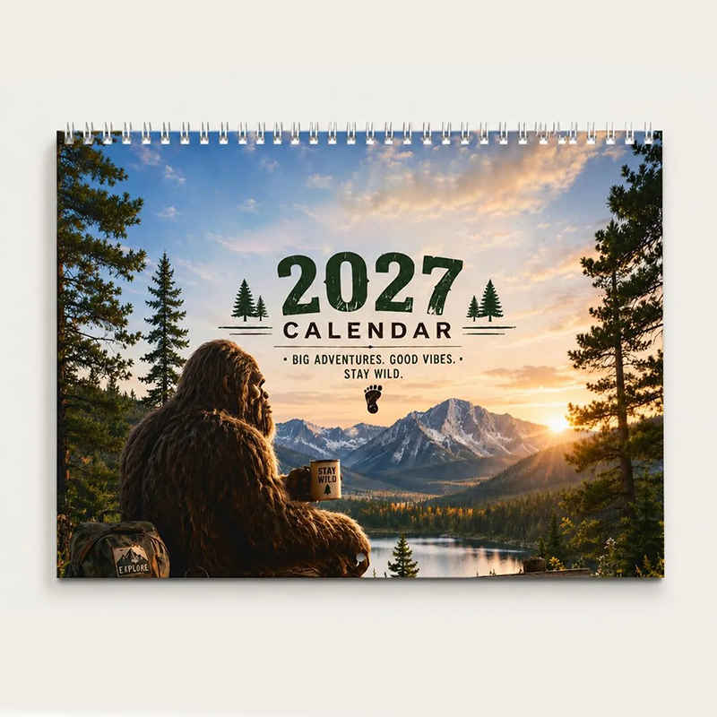 🌲😄 Funny Woodland 2027 Wall Calendar – 12 Months of Playful Forest Art