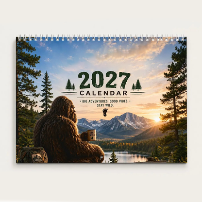 🌲😄 Funny Woodland 2027 Wall Calendar – 12 Months of Playful Forest Art