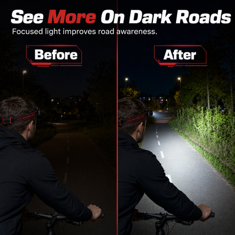 📢📢50% OFF !! ⏰ Rechargeable LED Headlamp with Motion Sensor