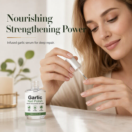 Garlic Nail Polish for Strengthening Brittle, Damaged Nails