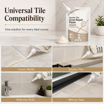 🎁 Beige Marble Tile Grout Repair Paste