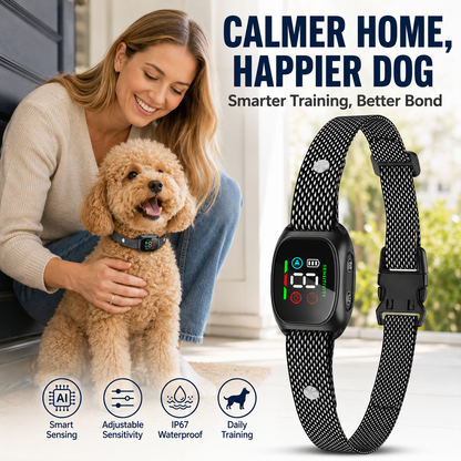 🐶 Smart Anti Bark Collar for Dogs ✨🔇 Safe Automatic Barking Control Training Collar for All Breeds