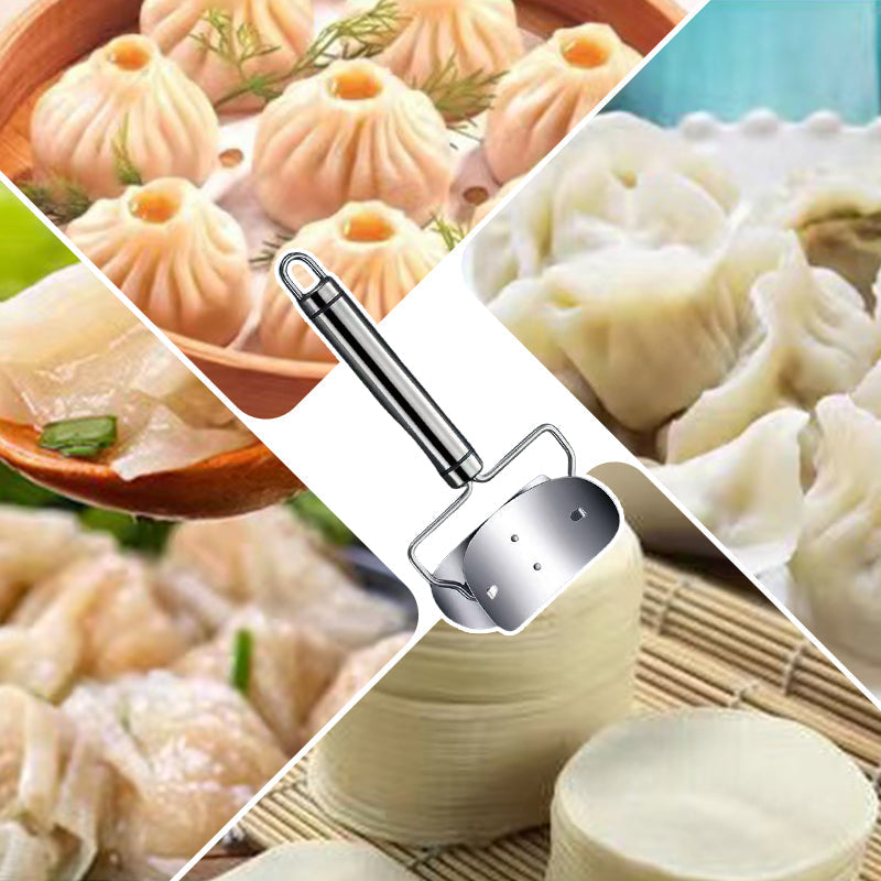 🔥 Stainless Steel Dumpling Wrapper Cutter – Sharp Precision Blade, Multi-Pastry Use & Easy Clean – Homemade Dumplings in Seconds ✨