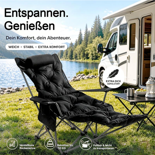 ✨ 50% OFF! Portable, Adjustable Folding Chair for Outdoor Use — Lightweight, Sturdy & Versatile 🪑🏕️