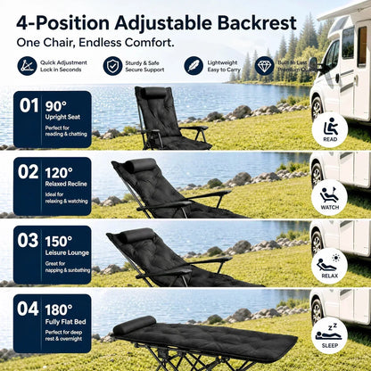 ✨ 50% OFF! Portable, Adjustable Folding Chair for Outdoor Use — Lightweight, Sturdy & Versatile 🪑🏕️