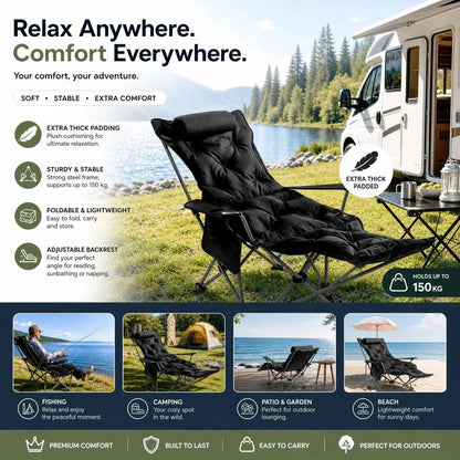 ✨ 50% OFF! Portable, Adjustable Folding Chair for Outdoor Use — Lightweight, Sturdy & Versatile 🪑🏕️