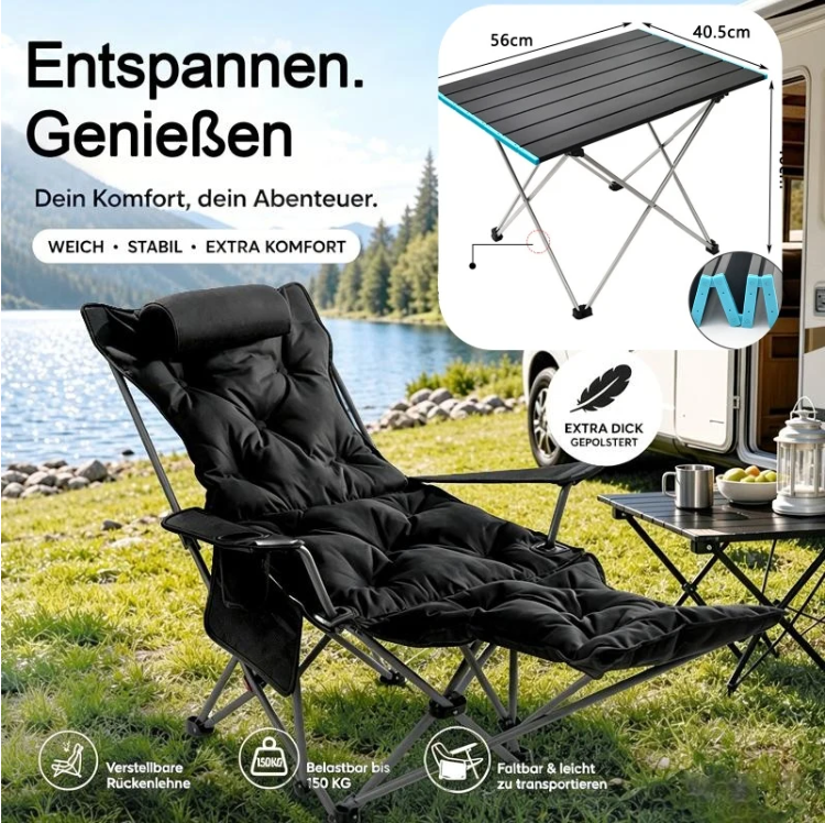 ✨ 50% OFF! Portable, Adjustable Folding Chair for Outdoor Use — Lightweight, Sturdy & Versatile 🪑🏕️