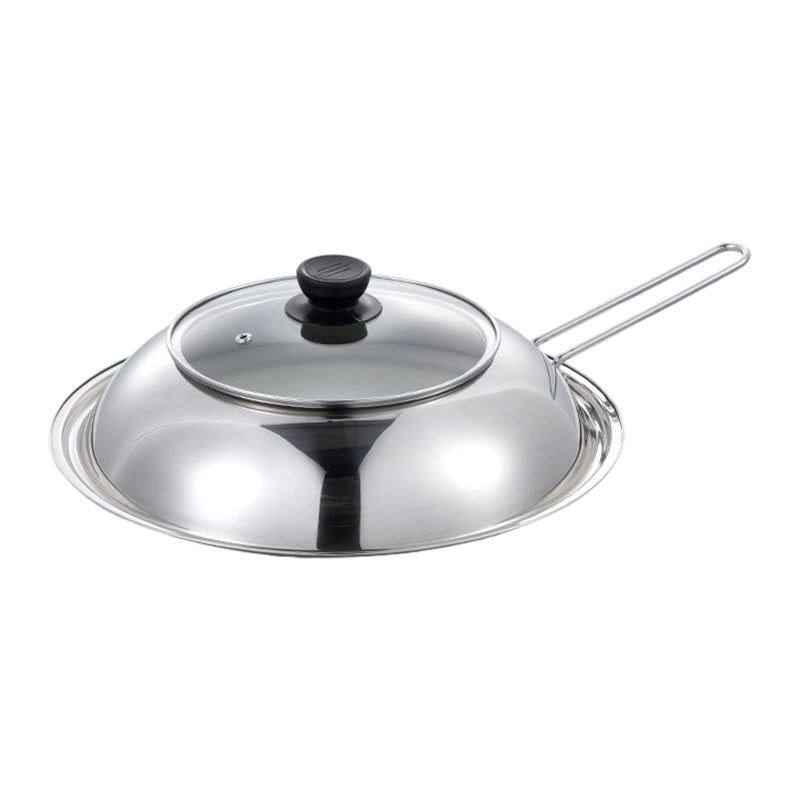🍳50% OFF NOW! Stainless Steel Splash‑Proof Pot Lid with Glass Window‑ Universal Clear Cooking Shield, Heat‑Resistant Visible Lid Cover, Anti‑Splash Replacement Lid for Woks & Pans