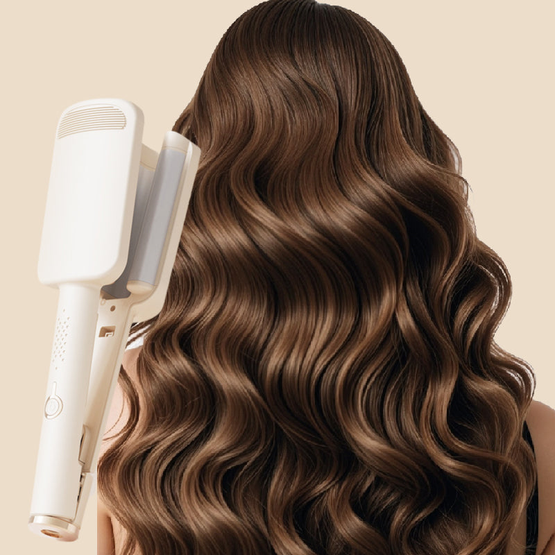 🌸 LIMITED-TIME 50% OFF! ✨Wavy Hair Curler – Big Bouncy Curls, 4 Adjustable Heat Settings & Negative Ion Care – Salon-Quality Styling at Home💇‍♀️