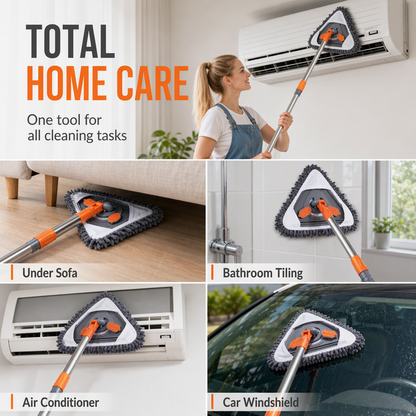 ⏳🔥LIMITED-TIME 50% OFF! ⏰Triangular Cleaning Mop with Extendable Pole🧹