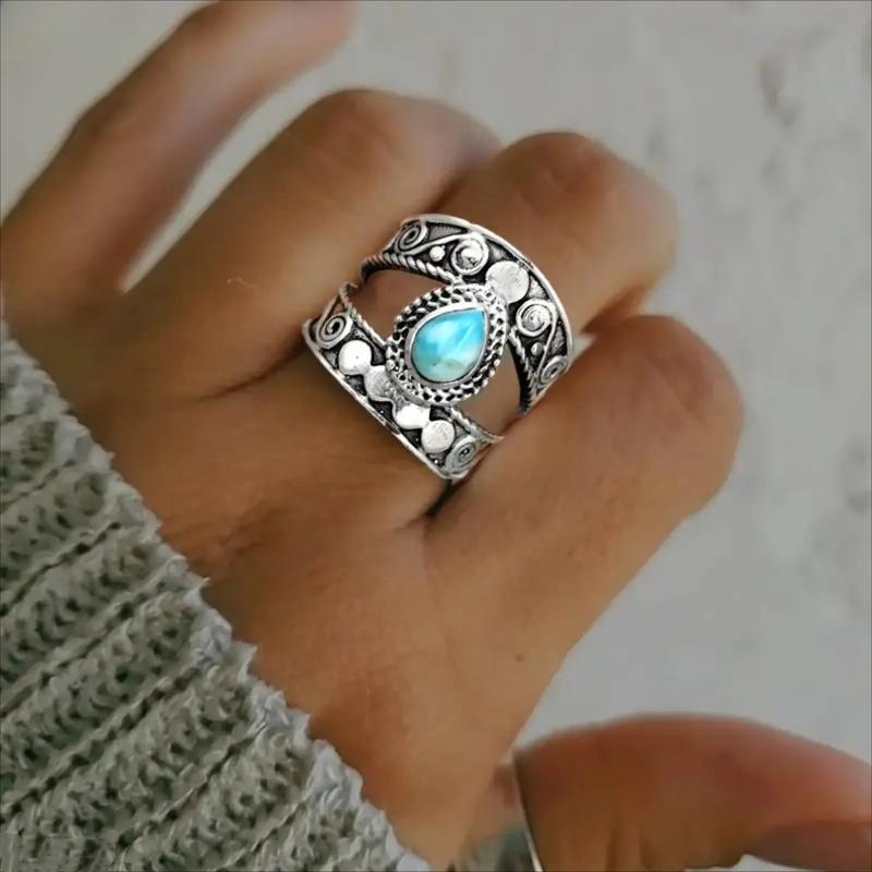 🌸 47% OFF NOW! 🌸Vintage Carved Teardrop Ring for Women💎