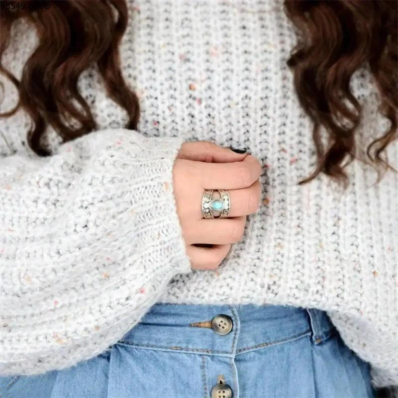 🌸 47% OFF NOW! 🌸Vintage Carved Teardrop Ring for Women💎