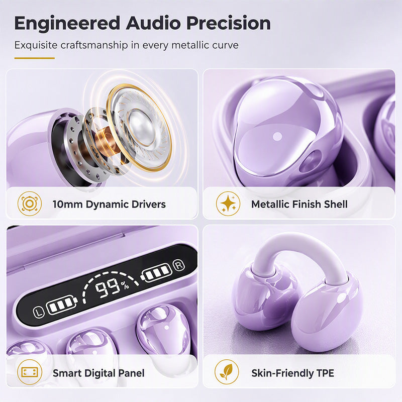 2-in-1 Wireless Earbuds with Digital Display