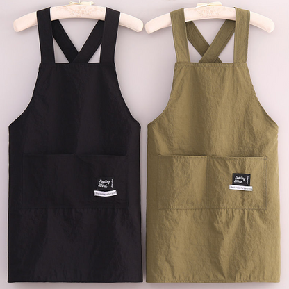 Criss-Cross Back Apron with Large Pocket