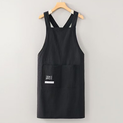 Criss-Cross Back Apron with Large Pocket