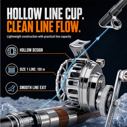 🔥HOT SALE 50%OFF🔥Lightweight Metal Fishing Reel with Dual Rocker Arms