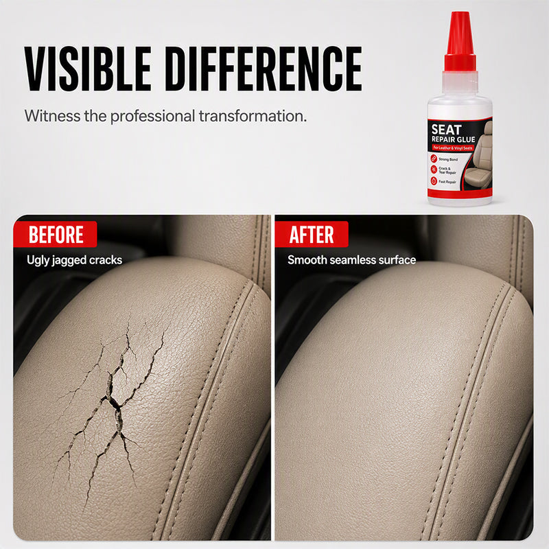 🚗Buy 1 Get 1 Free NOW🔥!! Quick Dry Car Seat Leather Repair Glue‑ Precision Nozzle Vinyl & Leather Adhesive, Permanent Bond Repair Glue for Car Seats, Sofas & Leather Furnitures