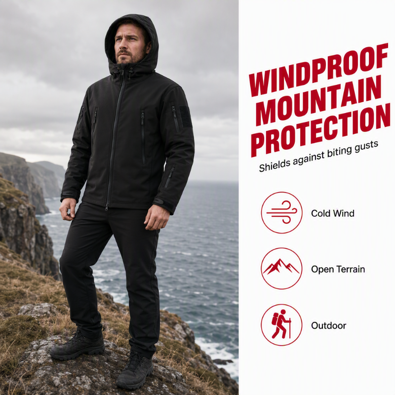 🔥 LAST DAY SALE – 50% OFF!! 💥 Built for Wind & Rain 🌧️ Men's Waterproof Insulated Outdoor Jacket