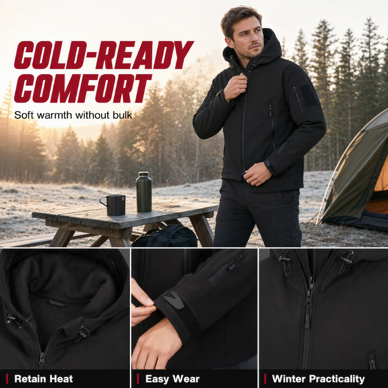 🔥 LAST DAY SALE – 50% OFF!! 💥 Built for Wind & Rain 🌧️ Men's Waterproof Insulated Outdoor Jacket