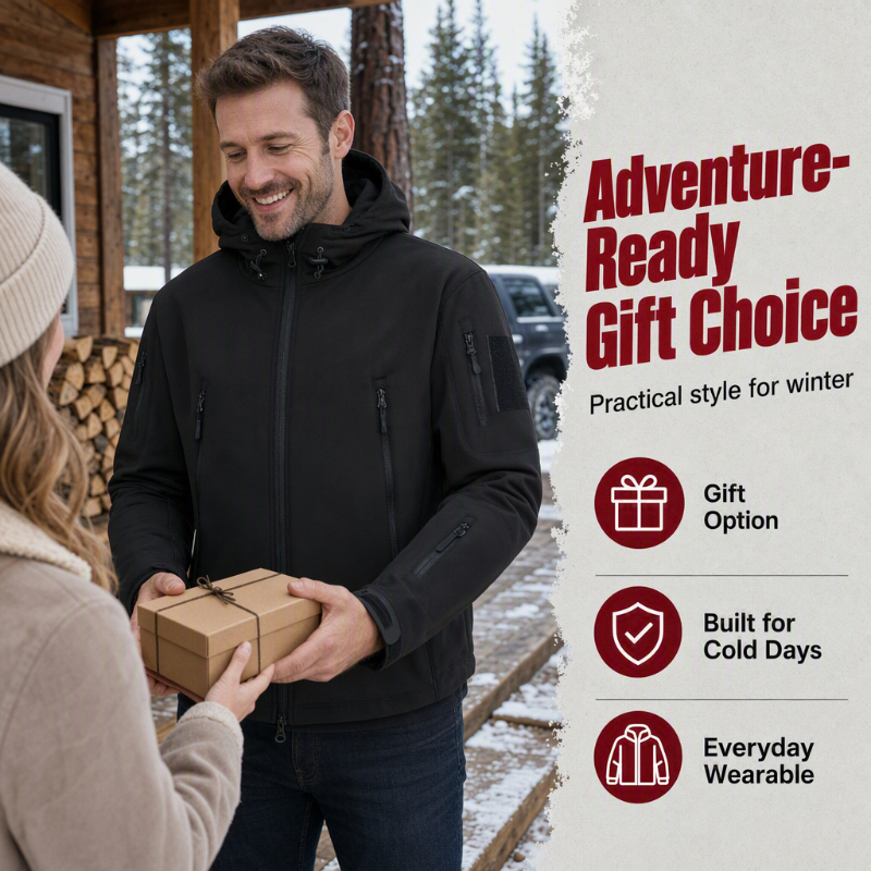 🔥 LAST DAY SALE – 50% OFF!! 💥 Built for Wind & Rain 🌧️ Men's Waterproof Insulated Outdoor Jacket