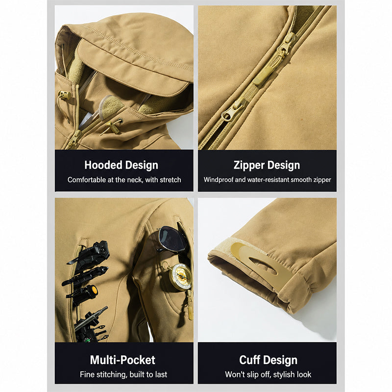 🔥 LAST DAY SALE – 50% OFF!! 💥 Built for Wind & Rain 🌧️ Men's Waterproof Insulated Outdoor Jacket
