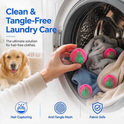 Reusable Nylon Laundry Lint Hair Catcher Balls