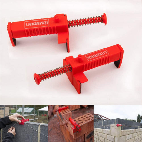 🥳2026 HOT SALE🥳💞50K+ SOLD! 🔧🧱 50% OFF! Brick Line Clips – adjustable PA6 clips hold lines taut & level. No tools needed – just clamp, snap & go. Works on tight or wide brick joints – perfect for DIY walls, patios & garden projects! 📏🏠