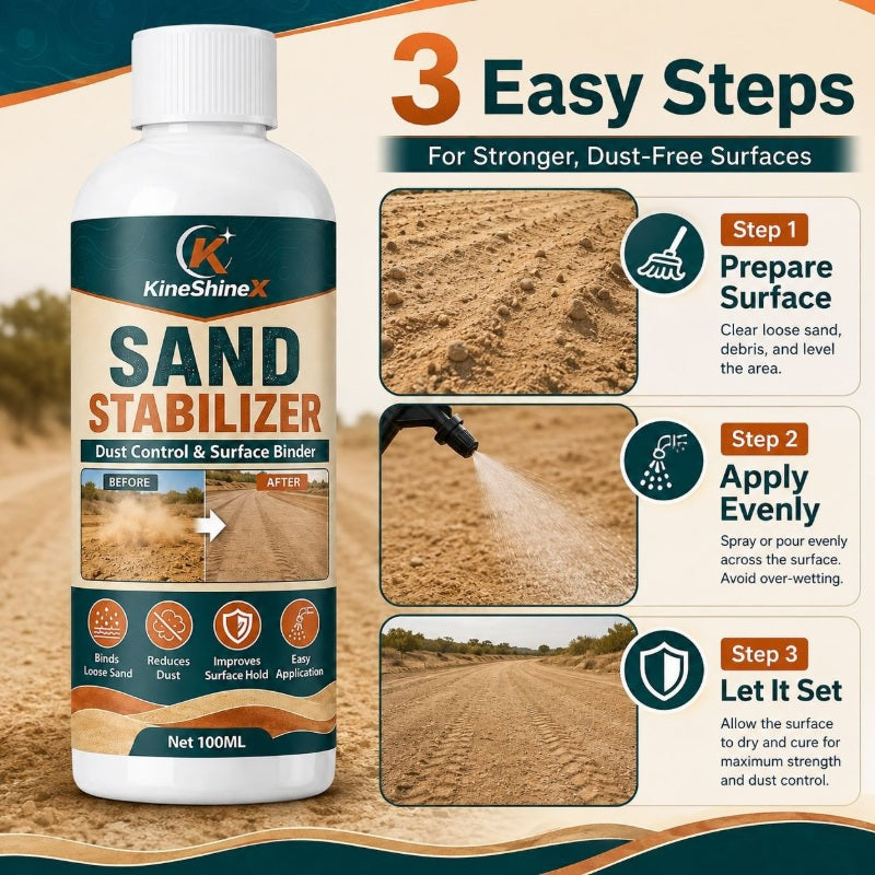 ⏳🔥LIMITED-TIME 50% OFF! ⏰Sand Stabilizer Dust Control Binder